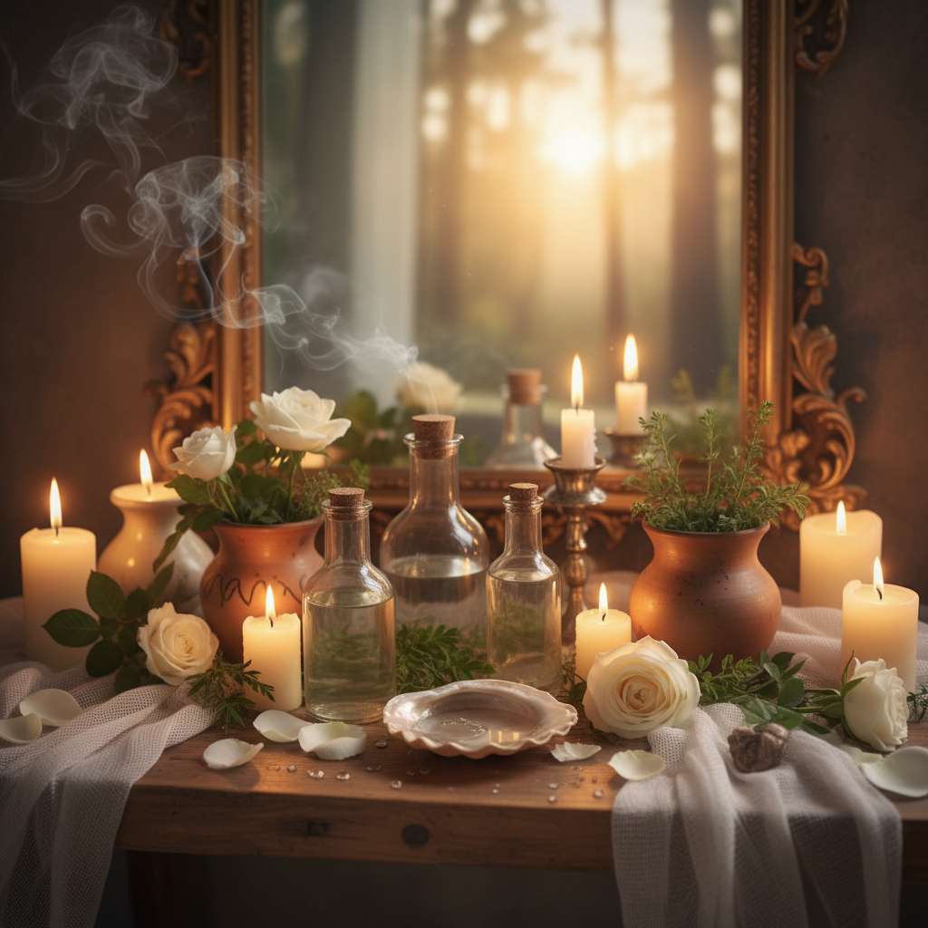 Image spirituelle pour Rituel de la rosée pour éclaircir le teint naturellement