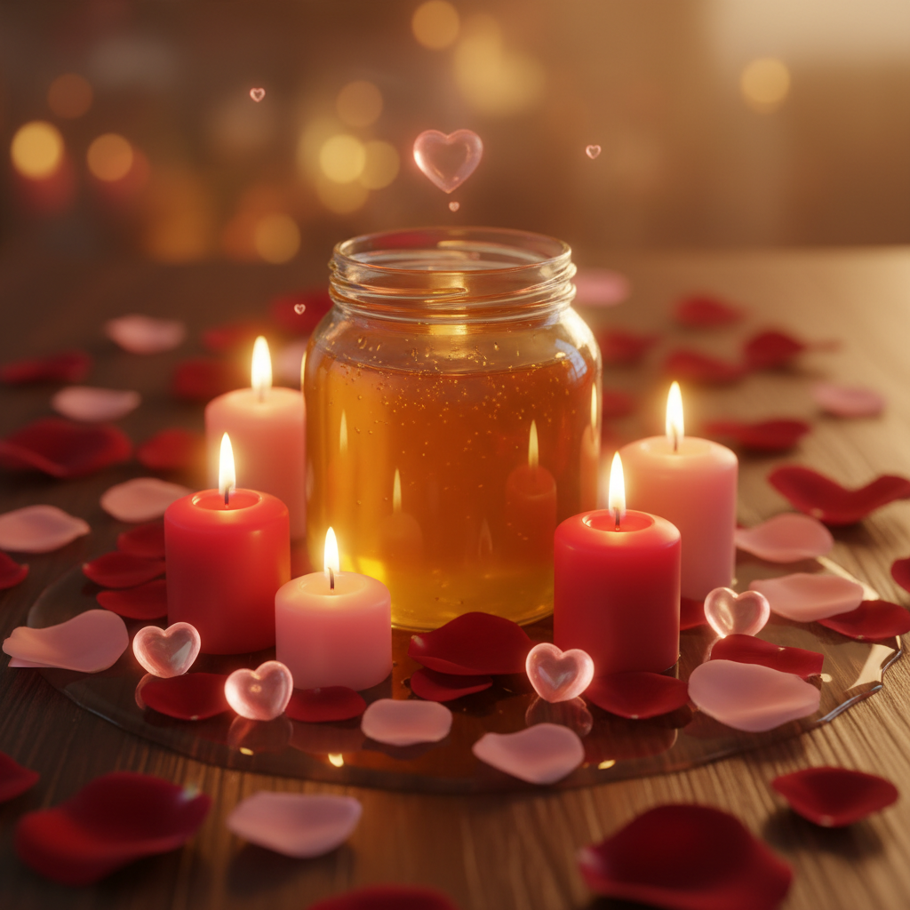 Image spirituelle pour Rituel de la jarre de miel pour adoucir un cœur