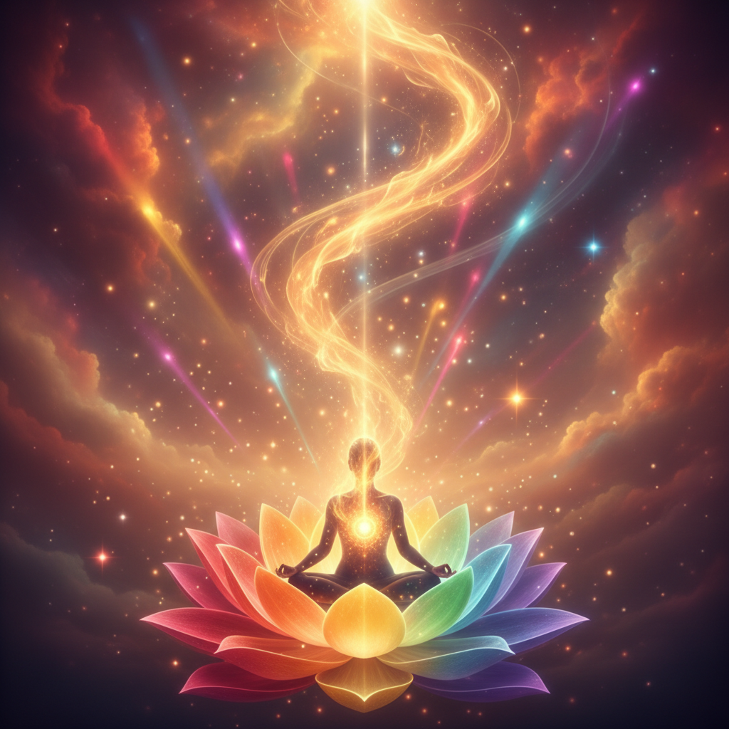 Image spirituelle pour Améliorer sa digestion avec le rituel du feu sacré