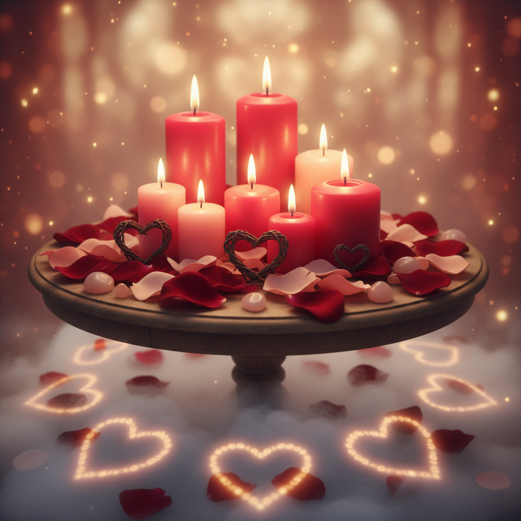 Image spirituelle pour Attirer l'âme sœur avec un rituel de magie traditionnelle