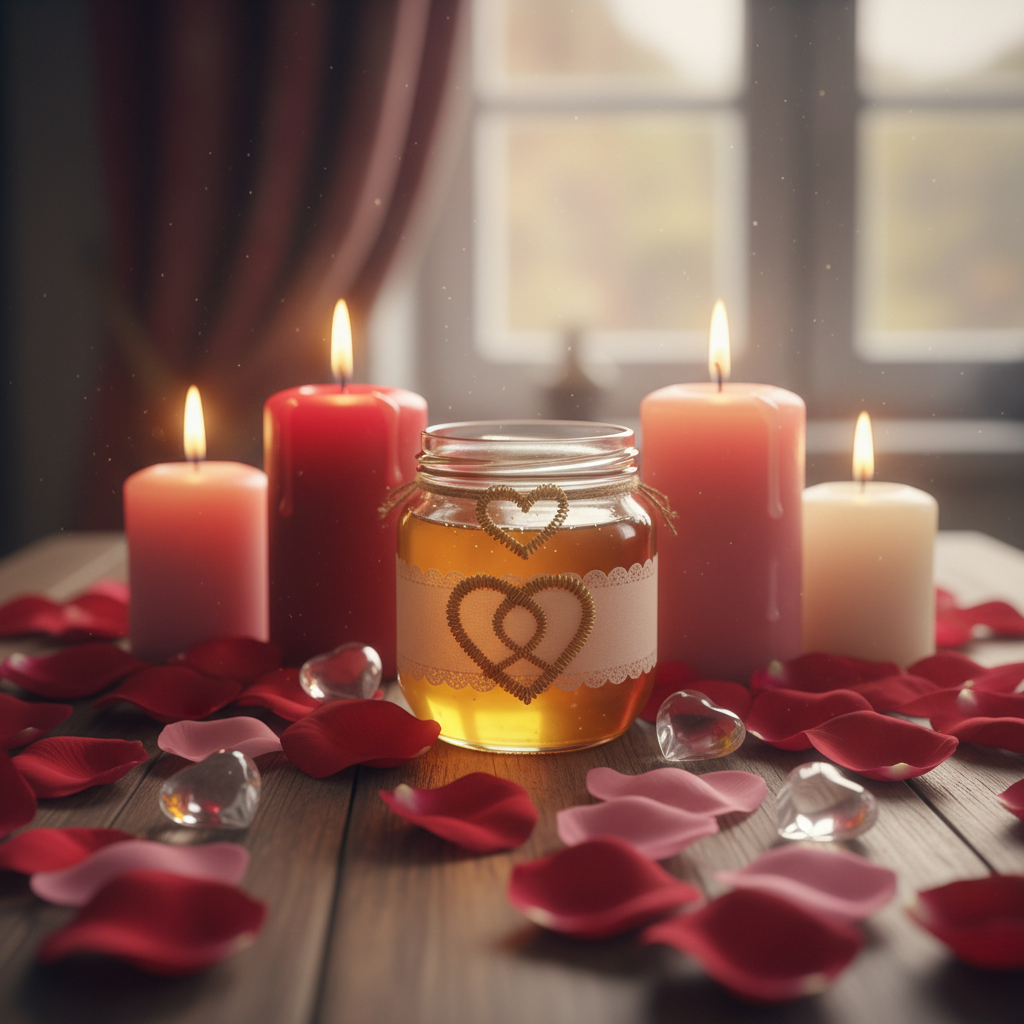 Image spirituelle pour Comment attirer l'amour avec le rituel du bocal de miel