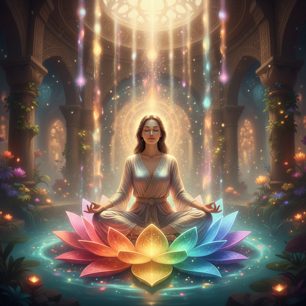 Image spirituelle pour Rayonner de l'intérieur par le bain sacré d'Hathor