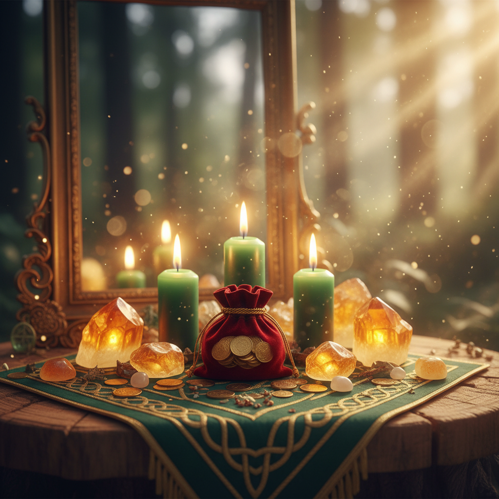 Image spirituelle pour Rituel de la bourse scellée pour stabiliser ses finances