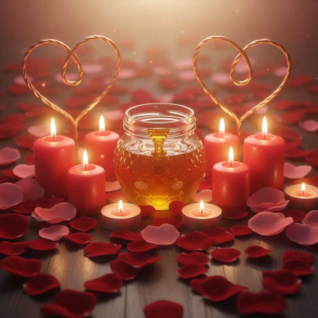 Image spirituelle pour Rituel de miel pour renforcer l'union du couple