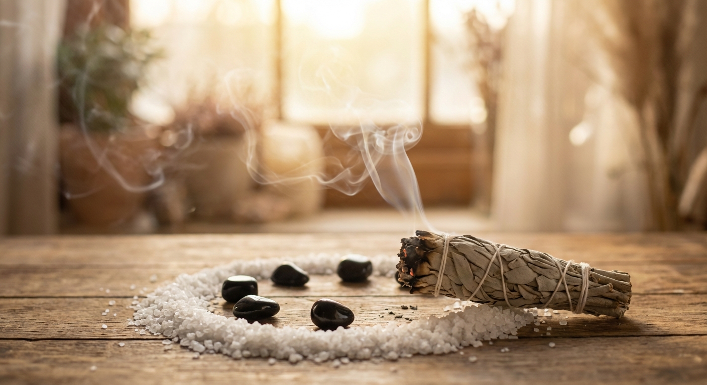 Image spirituelle pour Purifier sa Maison et se Protéger du Mauvais Œil avec la Sauge