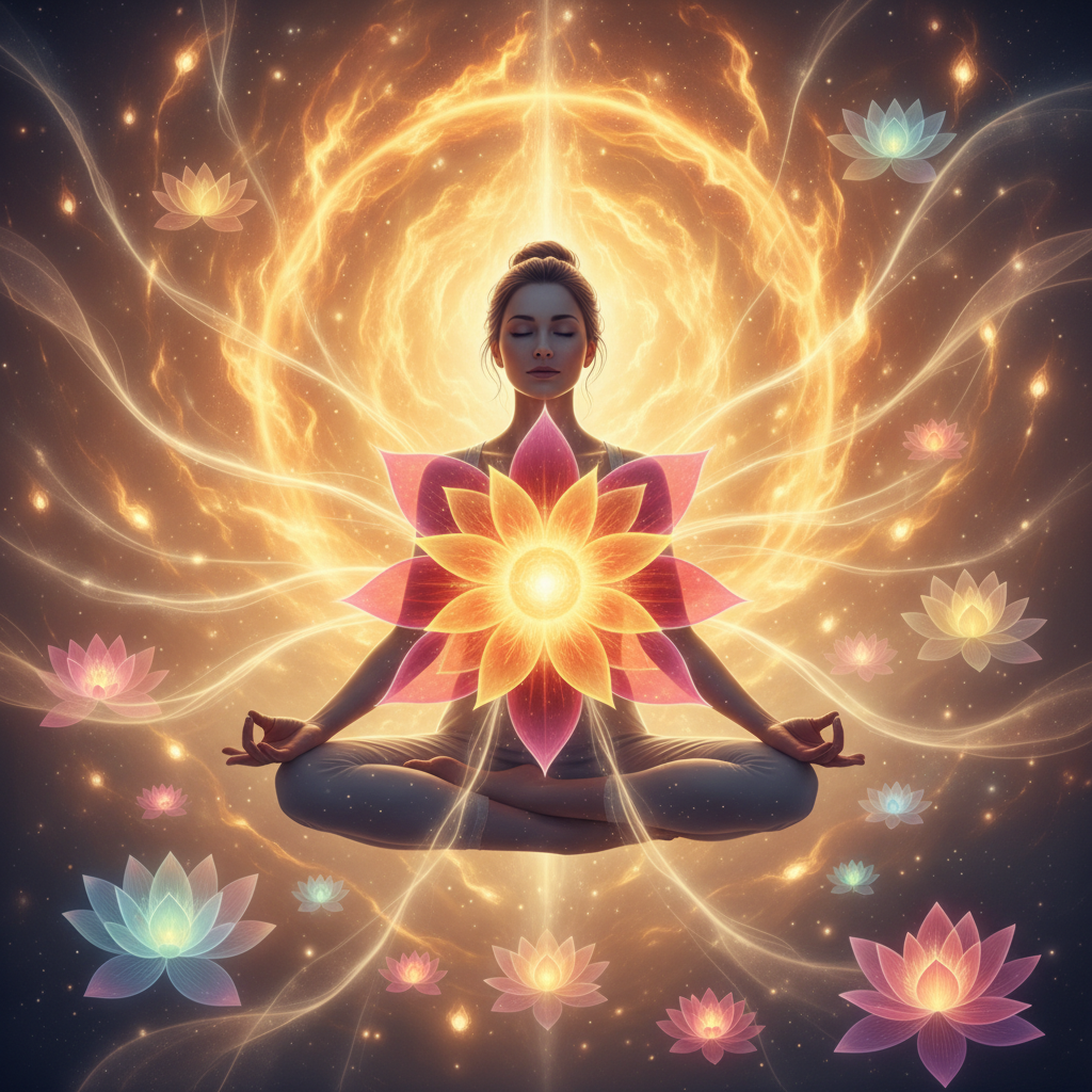 Image spirituelle pour Retrouver l'optimisme et la confiance par le feu solaire