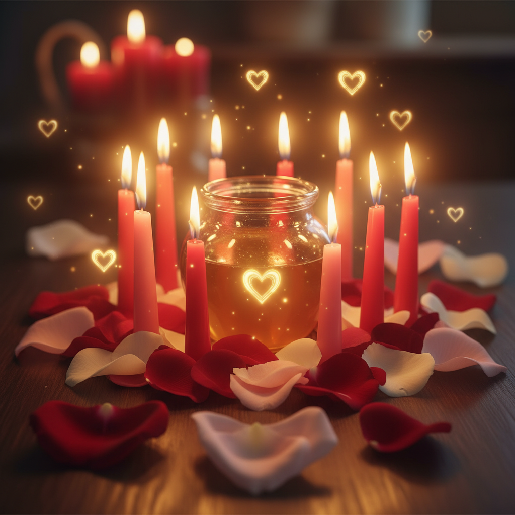 Image spirituelle pour Stabiliser son couple avec le rituel du pot de miel