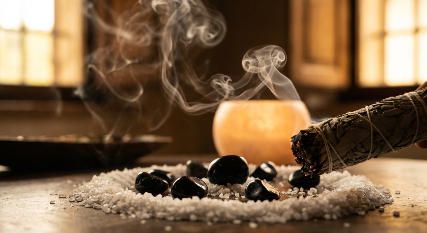 Image spirituelle pour Conjurer le Mauvais Œil: Prière Ancestrale et Rituel de Protection