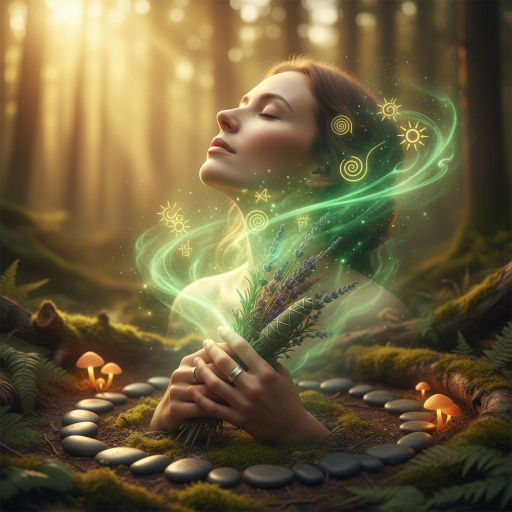 Image spirituelle pour Rituel ancestral pour affiner et raffermir le cou