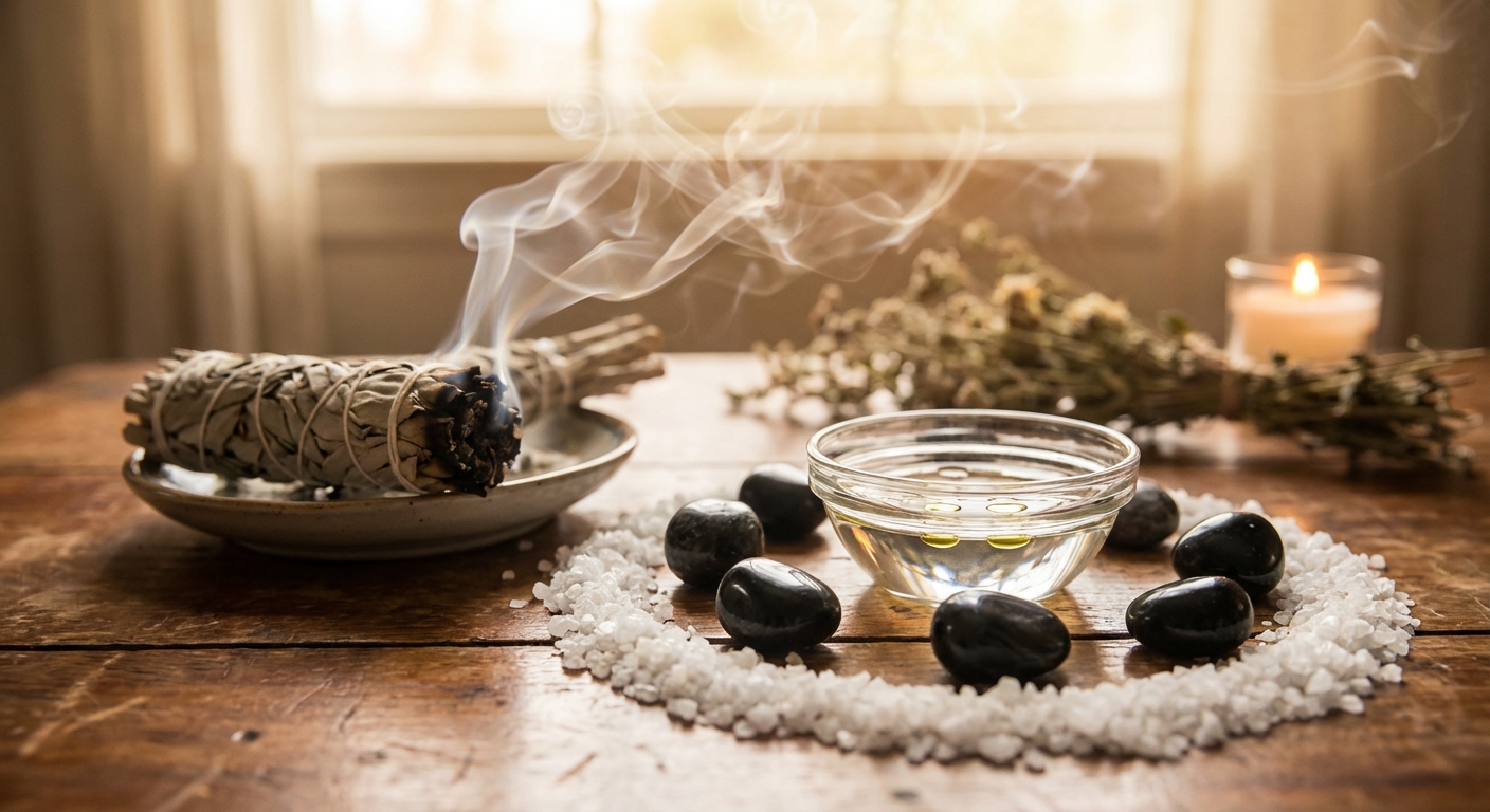 Image spirituelle pour Comment Se Libérer du Mauvais Œil avec le Rituel de l'Eau et de l'Huile