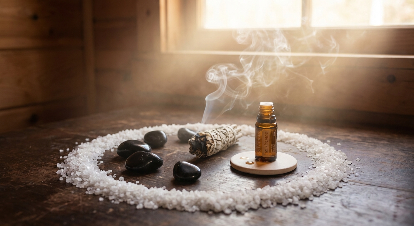 Image spirituelle pour Le Pouvoir Sacré de l'Huile Essentielle d'Encens pour votre Protection