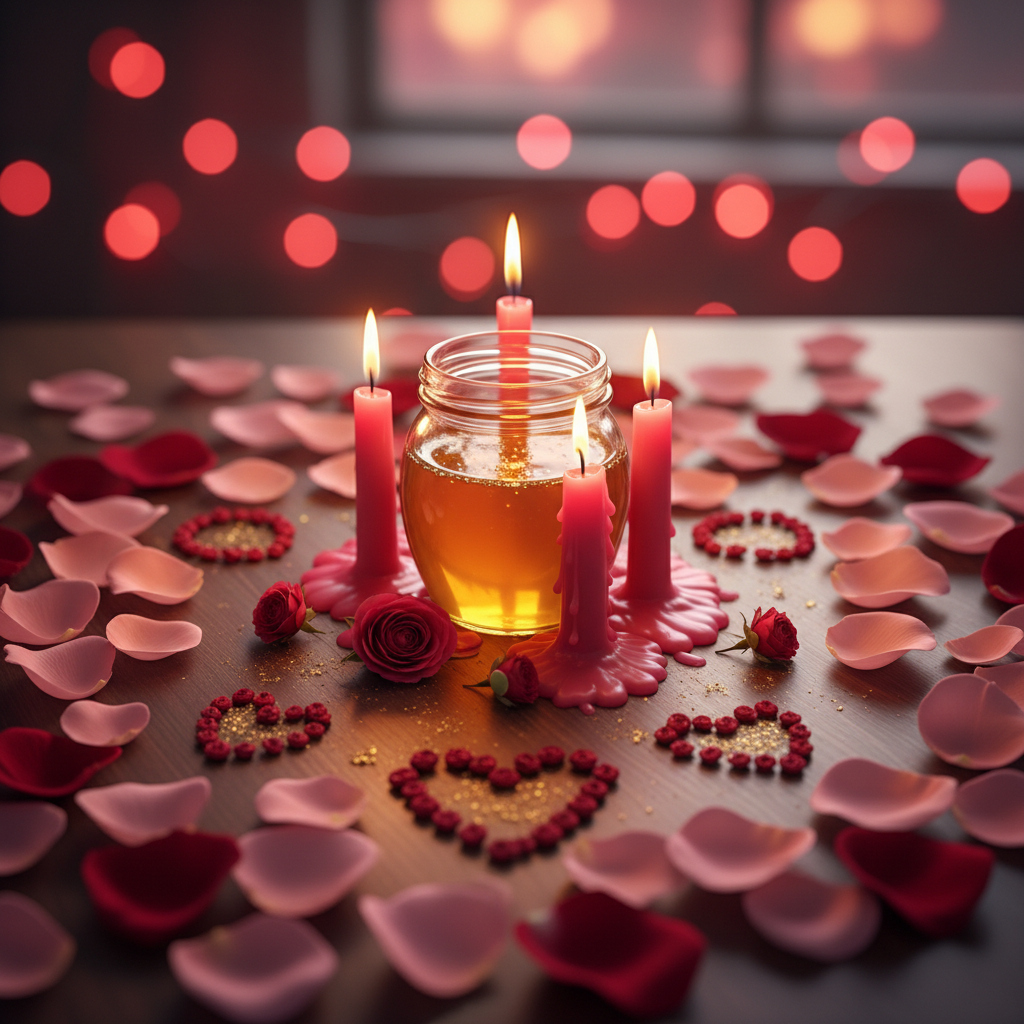 Image spirituelle pour Rituel de la bouteille de miel pour charmer une personne