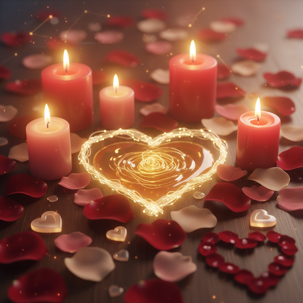 Image spirituelle pour Rituel de fidélité par le miel et le lien sacré