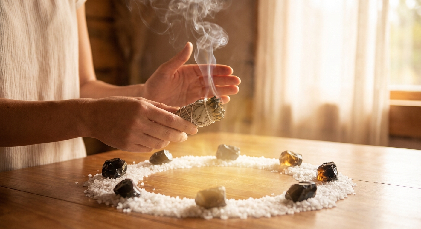 Image spirituelle pour Se protéger du mauvais œil : Rituels et Invocations de Purification