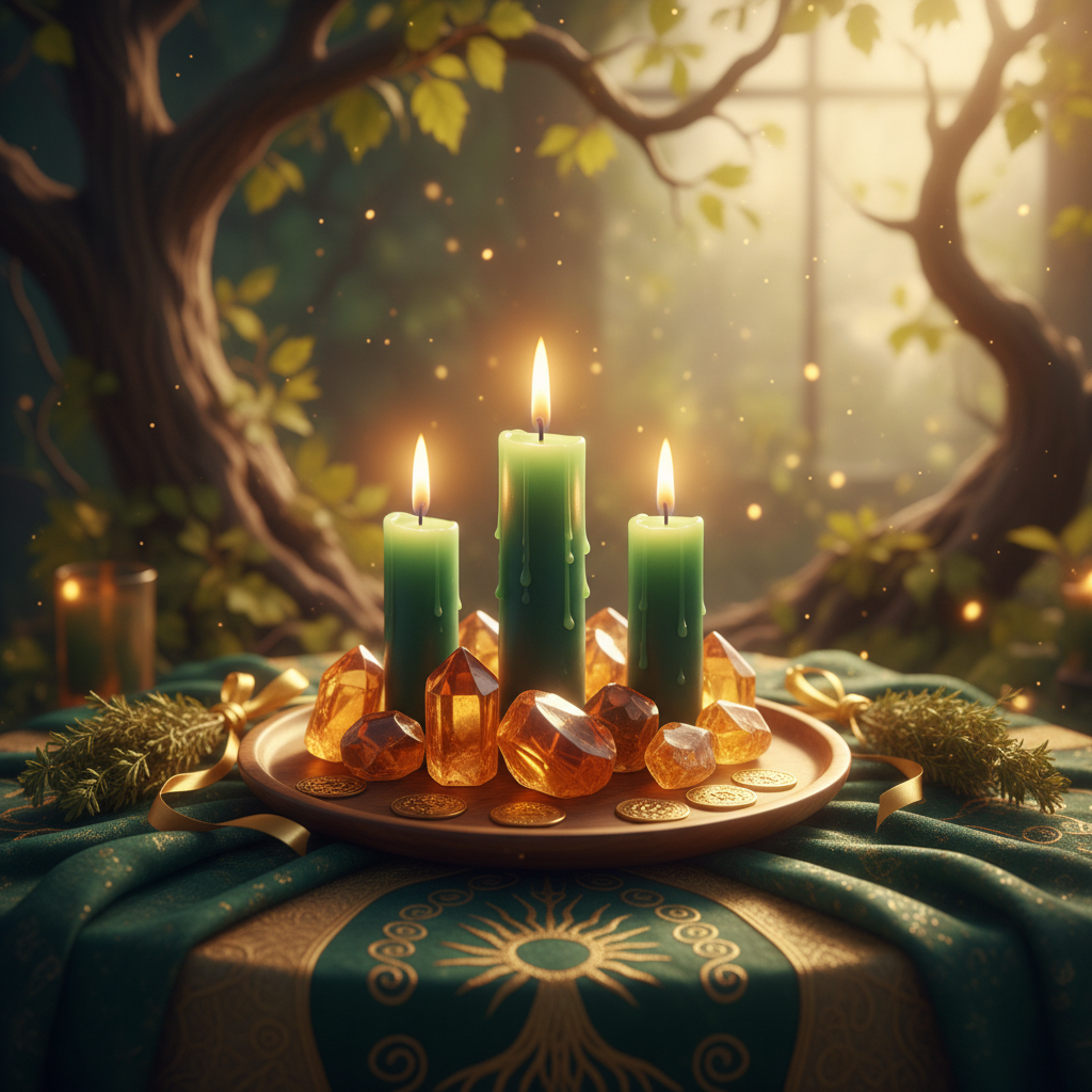 Image spirituelle pour Rituel pour stabiliser durablement votre sécurité matérielle