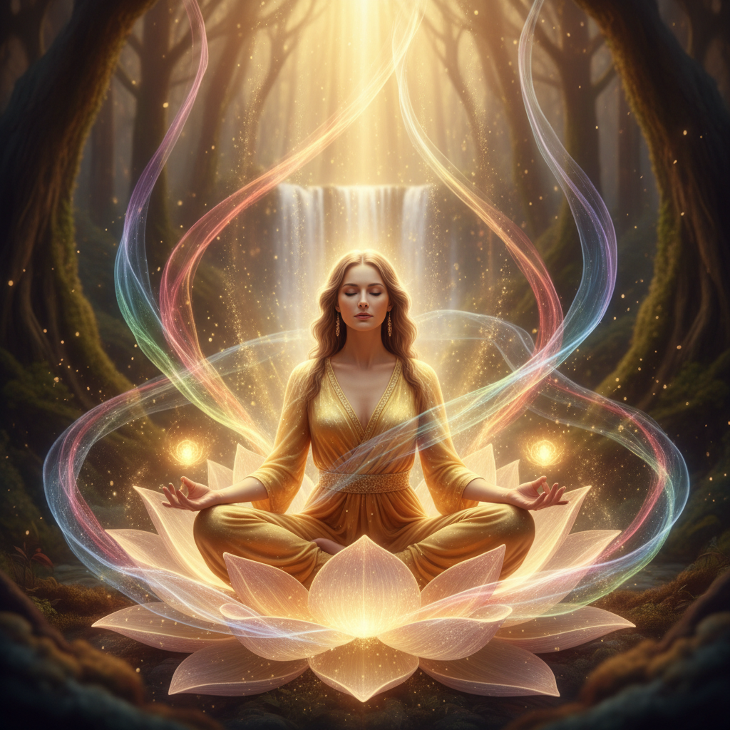 Image spirituelle pour Attirer des rencontres vibrantes avec la magie d'Oxum