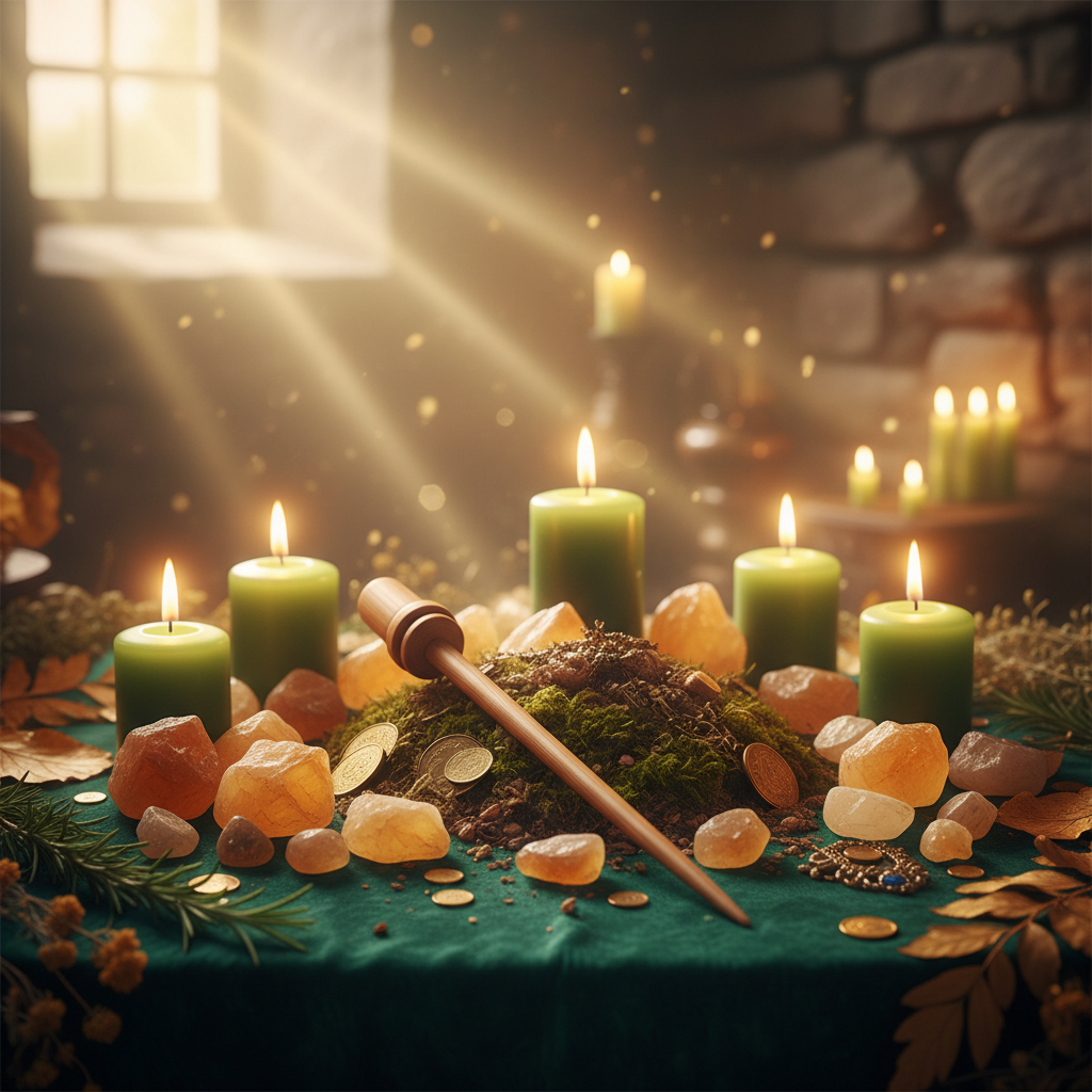 Image spirituelle pour Trouver un trésor enfoui avec la baguette de coudrier