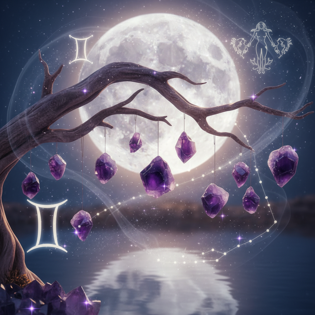 Image spirituelle pour Vivre les cycles lunaires avec le signe gémeau