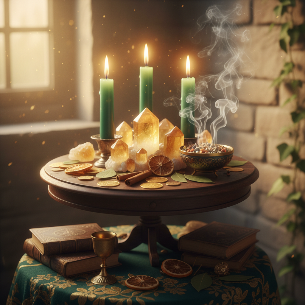 Image spirituelle pour Rituel pour recevoir un avantage matériel inattendu