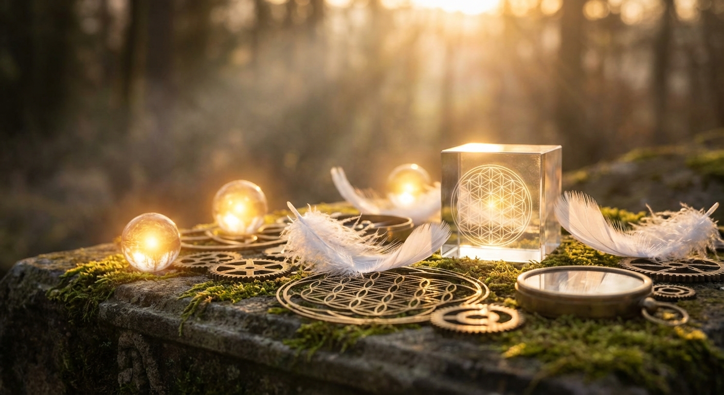 Image spirituelle pour L'Éveil des Consciences : Naviguer dans l'Énergie de l'Ère du Verseau