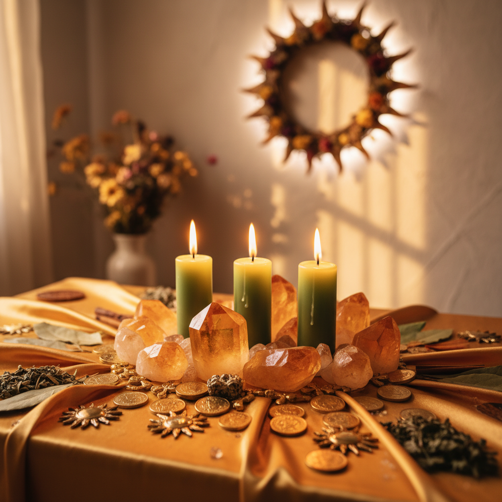 Image spirituelle pour Rituel du rayonnement solaire pour rehausser son prestige