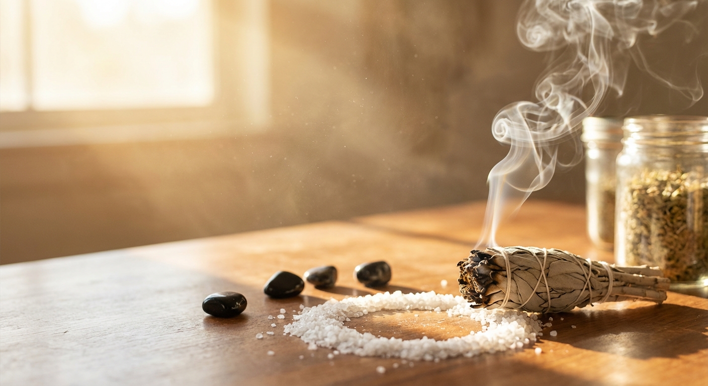 Image spirituelle pour Protéger sa Maison du Mauvais Œil : Rituels de Purification Ancestrale