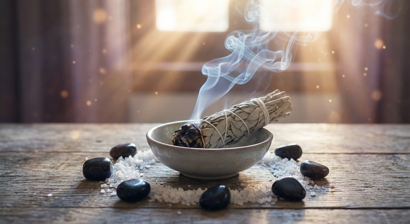 Image spirituelle pour Se libérer du mauvais œil : Rituels de purification et protection