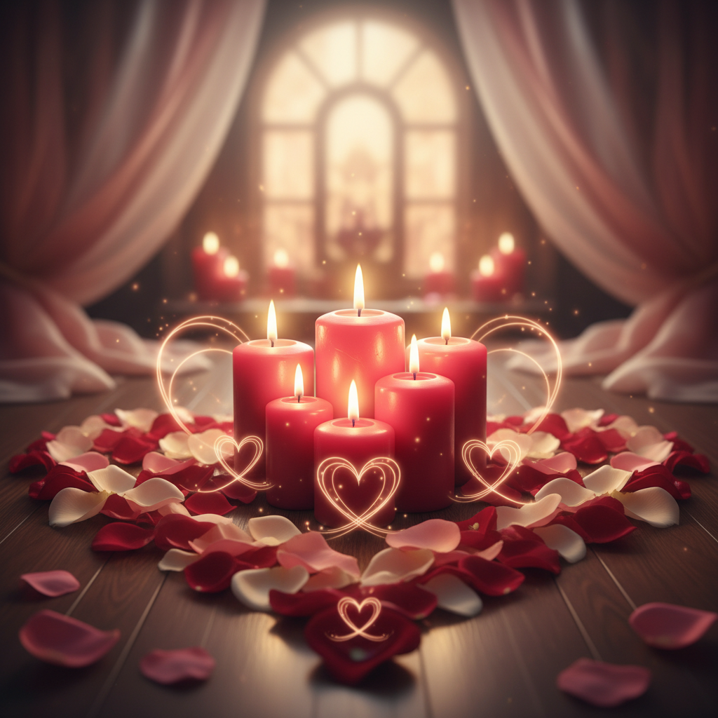 Image spirituelle pour Apaiser les tensions du couple par un rituel de paix