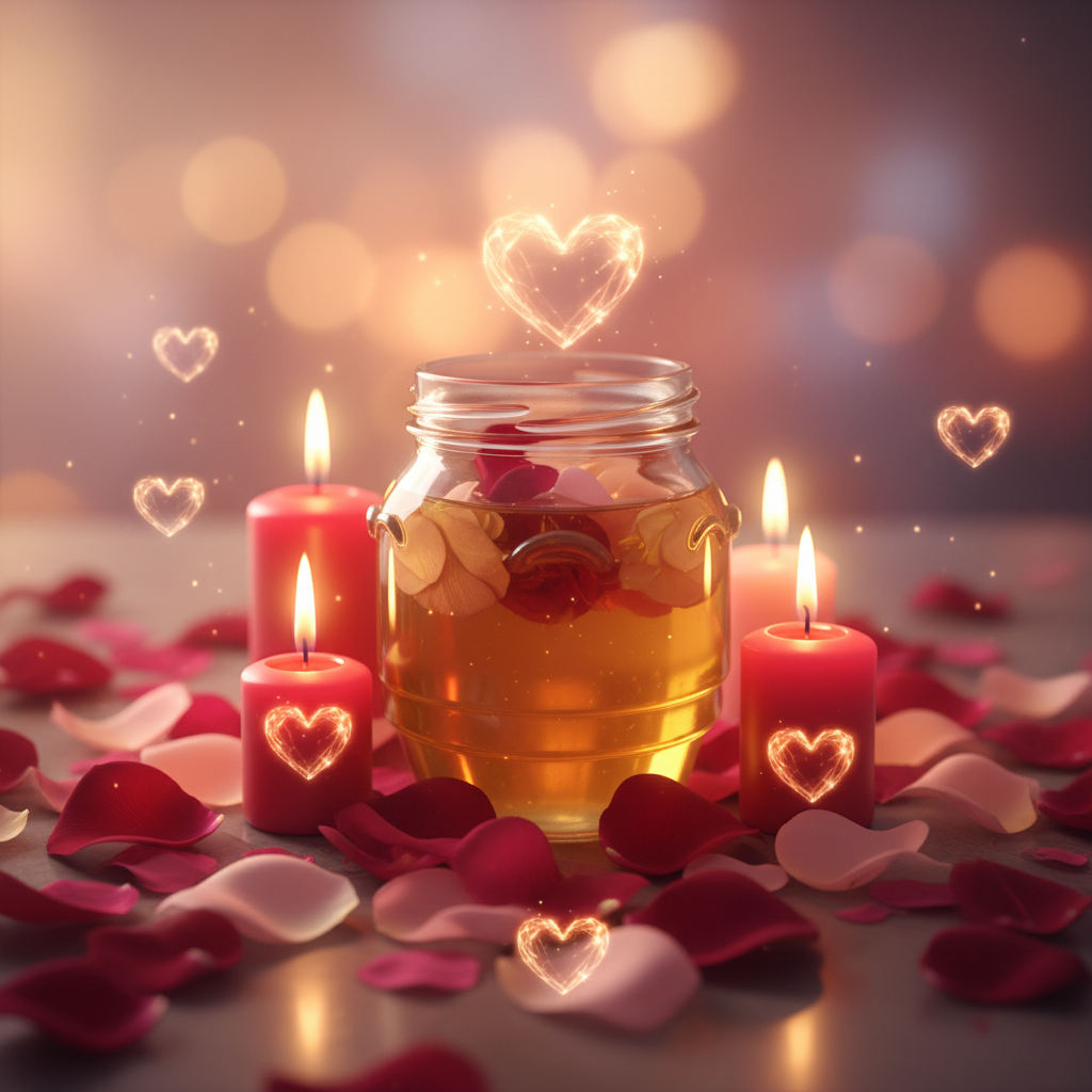 Image spirituelle pour Rituel de la jarre de miel pour adoucir un cœur