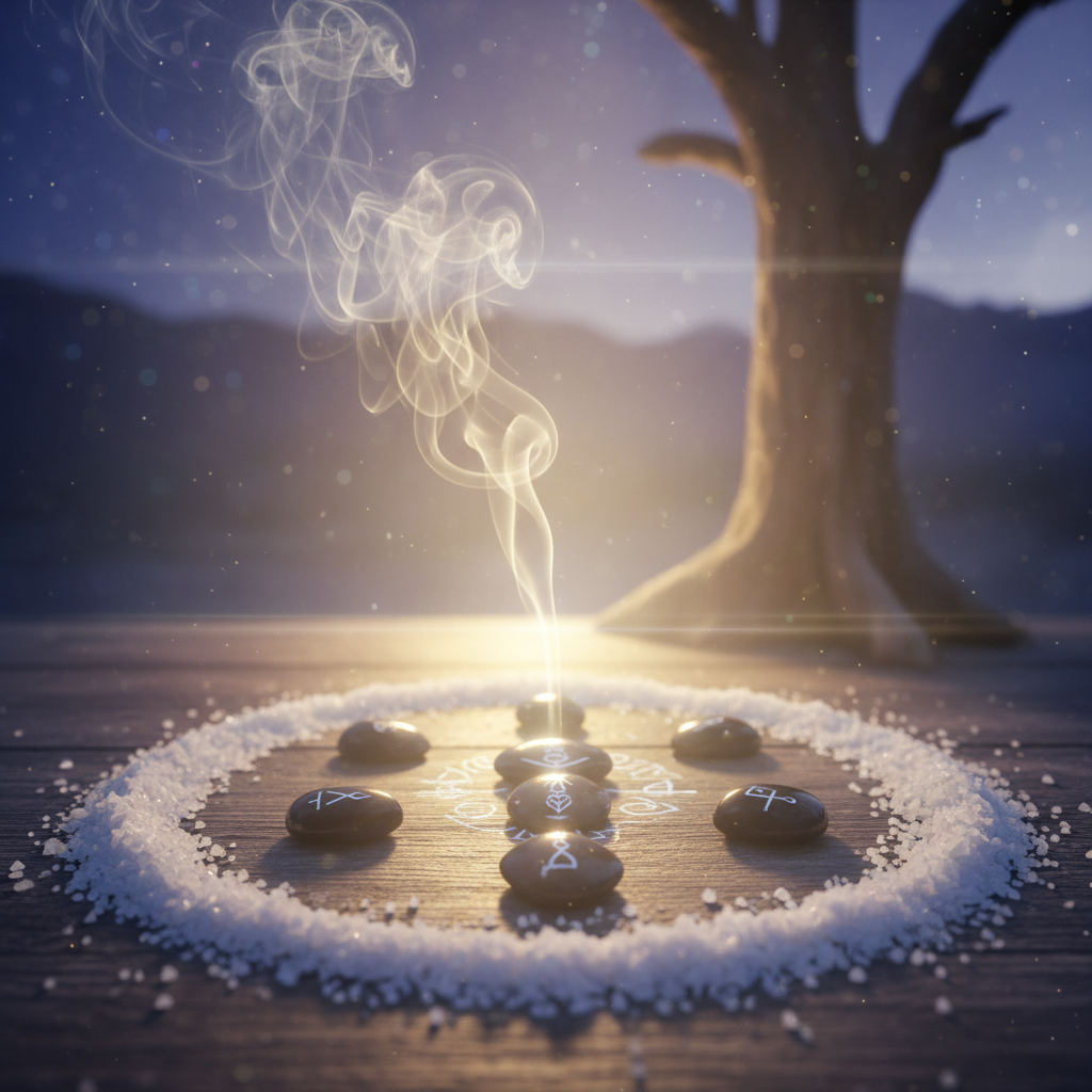 Image spirituelle pour Rituel ancestral pour apaiser les angoisses de la nuit