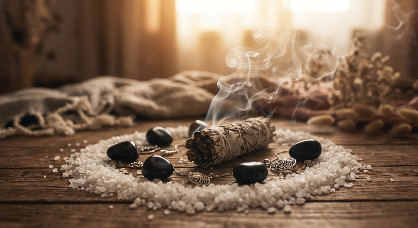 Image spirituelle pour Protéger son Énergie avec les Bijoux contre le Mauvais Oeil