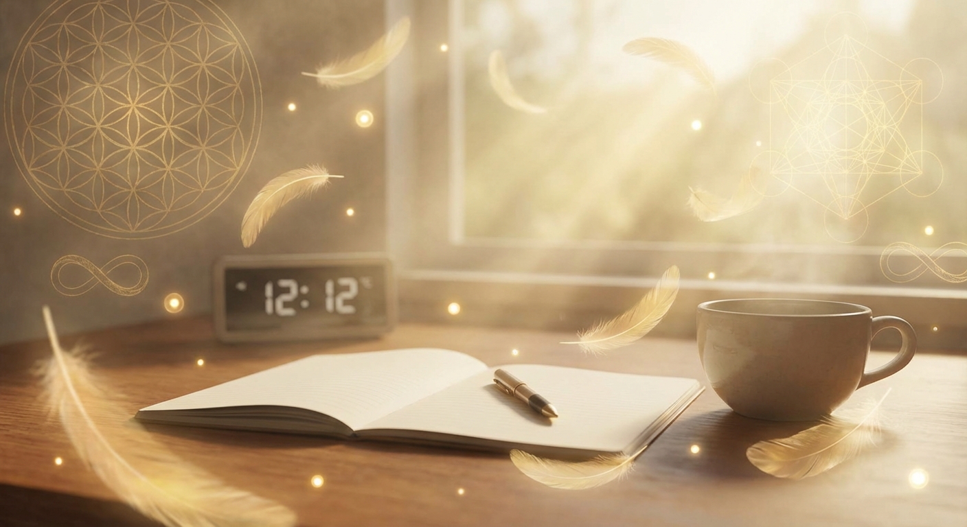 Image spirituelle pour 12h12 au Travail : Débloquez Votre Potentiel et Trouvez Votre Voie