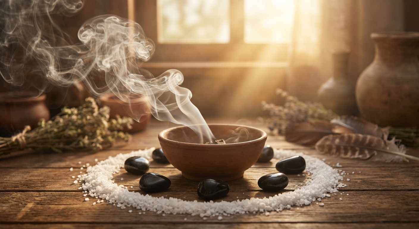 Image spirituelle pour Rituel Ancestral pour Se Libérer du Mauvais Œil